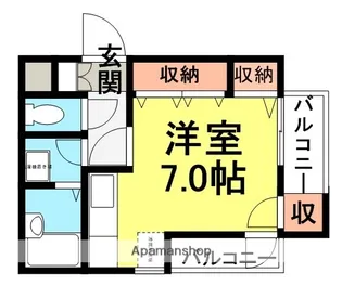 ヴィゴラス武庫之荘【302号室】の間取り