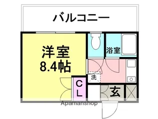 グランシャリオWEST【3005号室】の間取り