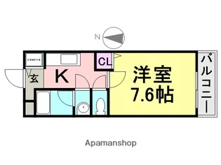 シェリール武庫之荘【2階】の間取り