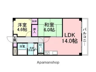 エムグランツ壱番館【3階】の間取り