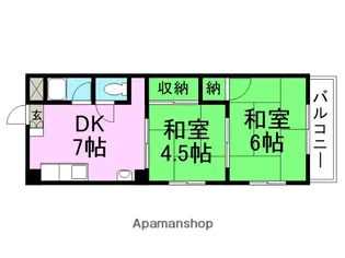 モリノブハイツ【407号室】の間取り