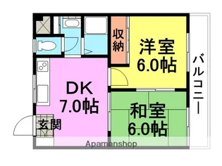 ベアコート塚口【302号室】の間取り