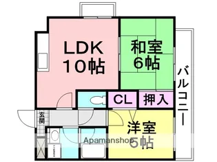リズロン尼崎【406号室】の間取り