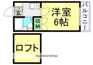 ナニワハウス武庫川【101号室】の間取り