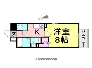 クラシェス尼崎.【1001号室】の間取り