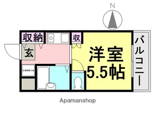 若草マンション【304号室】の間取り