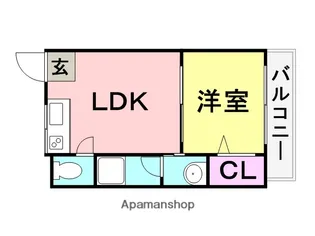 シャトルヨネ【303号室】の間取り