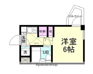 キューブ武庫川6【5階】の間取り