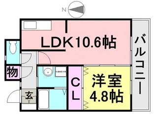 ラディウス武庫之荘【5階】の間取り