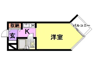キューブ武庫川7【2階】の間取り
