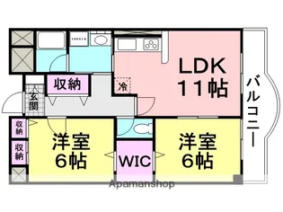 タッチ塚口【4階】の間取り