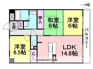 パインコート【1階】の間取り