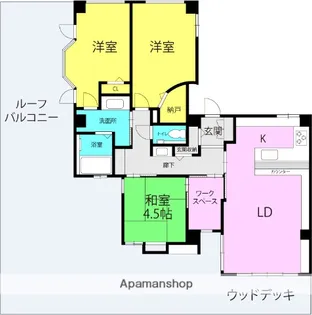 ミルプラトー甲子園【4階】の間取り