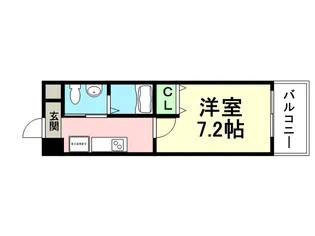 ラージウエル園田【701号室】の間取り