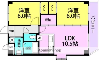 エスポワール【2階】の間取り