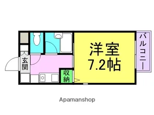 岡地レジデンス中島【2階】の間取り