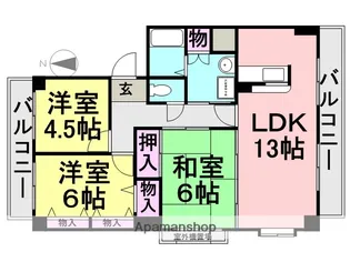 サンセリテ3源【2階】の間取り