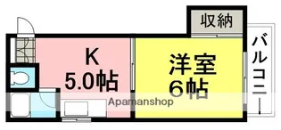 第12キャスル塚口【3階】の間取り