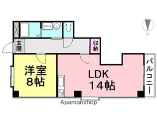 パークハイツ杭瀬【505号室】の間取り