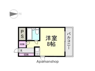 サンハイム立花【201号室】の間取り