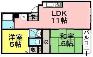 ビューラー藤木【1階】の間取り