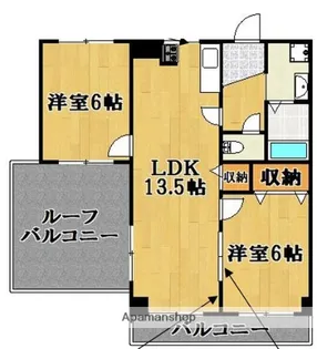 ACROSS武庫之荘【502号室】の間取り