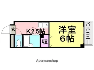 立花アスペンハウス【905号室】の間取り