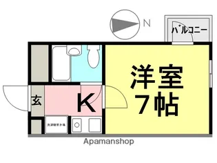 ダイドーメゾン立花西【517号室】の間取り
