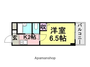 ローズコーポ阪神尼崎【501号室】の間取り