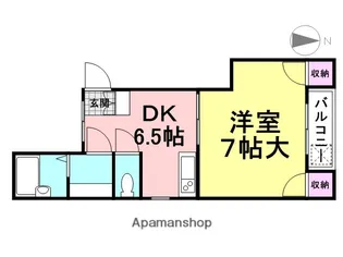 下坂部ベース02【5階】の間取り