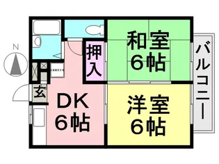 メゾン立花【101号室】の間取り