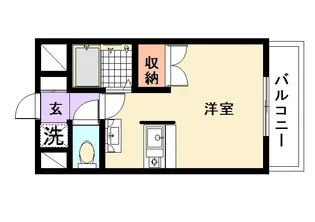 サンロード武庫之荘【6階】の間取り
