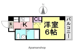 アリビオ立花Ⅰ【10階】の間取り