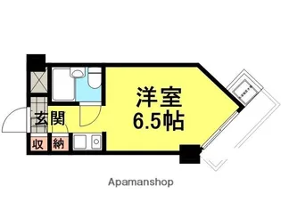 キューブAMX(アムクス)【608号室】の間取り