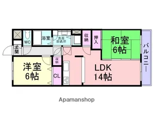 ミレア武庫之荘【202号室】の間取り