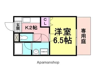 クレール・トキワ【1階】の間取り