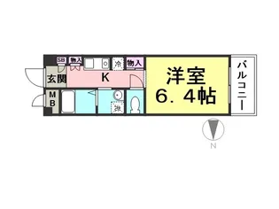 ロジュマンヴェール【6階】の間取り