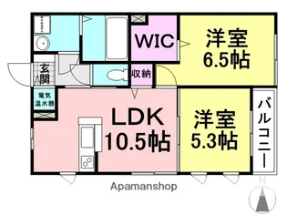リヴェール【202号室】の間取り