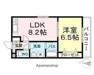 リバー武庫之荘【2階】の間取り