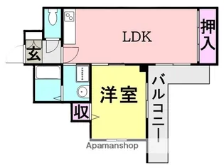 フローリッシュ崇徳院【4階】の間取り