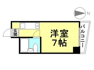 キューブ東塚口【309号室】の間取り