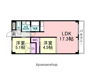 イプシロン【4階】の間取り