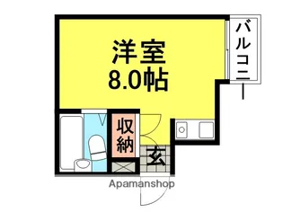 ダイドーメゾン武庫之荘6【404号室】の間取り