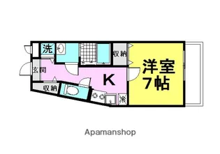 サンパティーク【203号室】の間取り