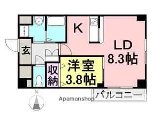ハイズコート武庫川【3階】の間取り