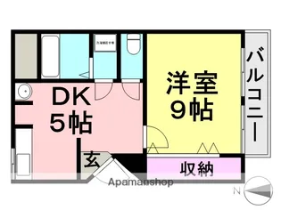ルー・エーベル武庫之荘【1階】の間取り