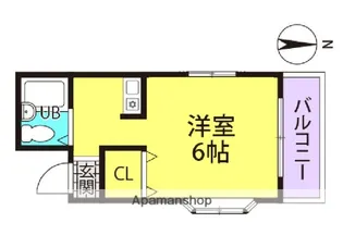 プチグレイス7番館【201号室】の間取り