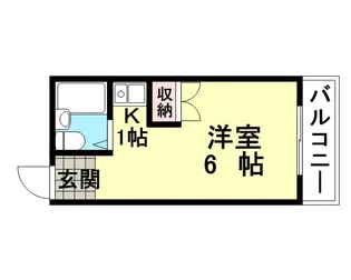 プチグレイス7番館【3階】の間取り