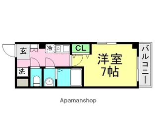 ハッピー久寿川マンション【4階】の間取り
