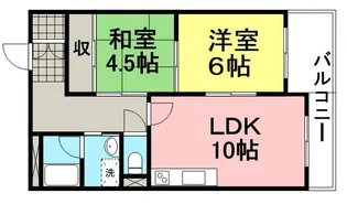 セレニティ武庫之荘【4階】の間取り